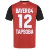 Maglia ufficiale Bayer 04 Leverkusen Edmond Tapsoba 12 Casa 2024-25 per Uomo